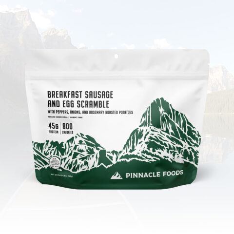 Breakfast Sausage and Egg Scramble with Peppers, Onions, and Rosemary Roasted Potatoes