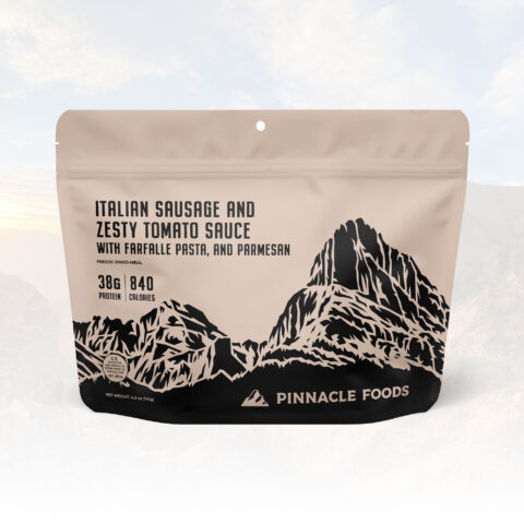 Italian Sausage and Zesty Tomato Sauce with Farfalle Pasta, and Parmesan - Pinnacle Foods